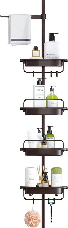 Photo 1 of (STOCK PHOTO NOT EXACT, SEE NOTES) ALLZONE Tension Corner 4-Tier Shower Caddy