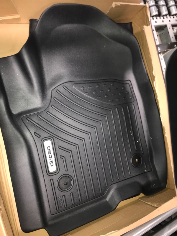 Photo 1 of OEDRO Floor Mats 3 Row Liner Set Compatible with 2021-2023 Chevrolet Tahoe/GMC Yukon(Yukon Denali)/Cadillac Escalade (Only Fits with 2nd Row Bucket Seats), Black TPE All-Weather Guard 2021-2023 Bucket Seat