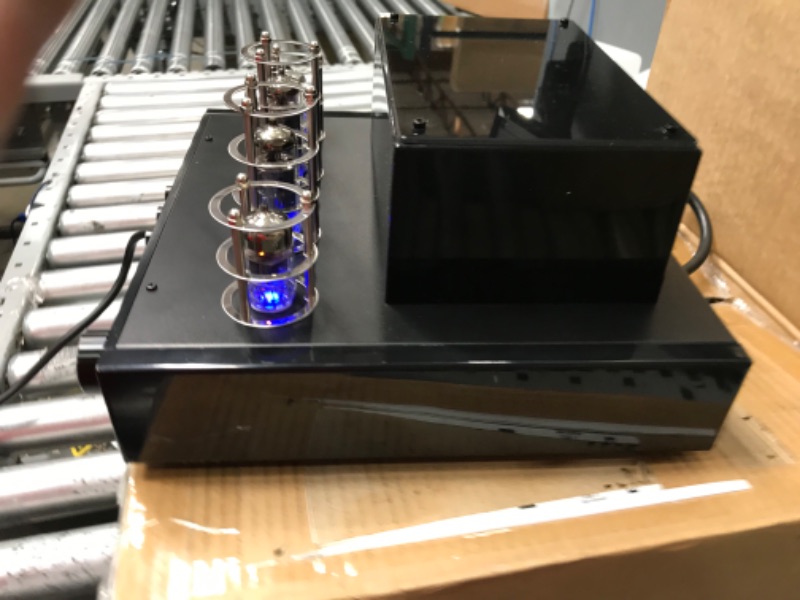 Photo 3 of Monoprice Stereo Hybrid Tube Amplifier 2019 Edition, 25 Watt with Bluetooth, Wired RCA, Optical, Coaxial, and USB Connections, and Subwoofer Out