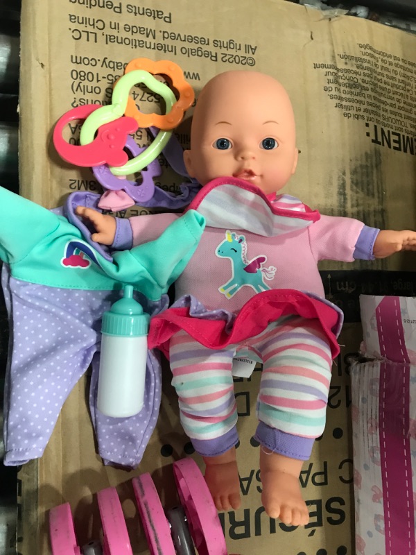 Photo 1 of 12" Baby Doll Care Gift Set with Stroller