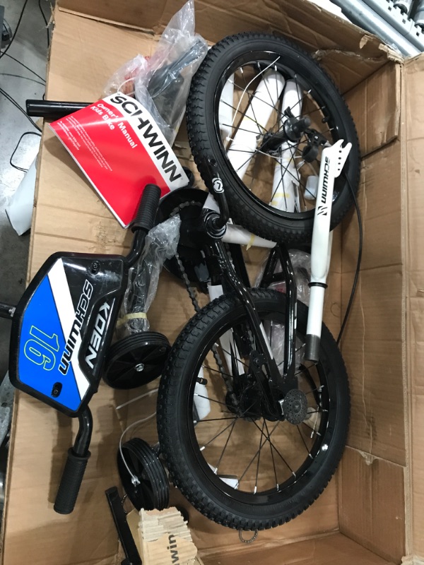 Photo 1 of *MINOR DAMAGE** Schwinn Koen & Elm Toddler and Kids Bike, 12-18-Inch Wheels, Training Wheels Included, Boys and Girls Ages 2-9 Years Old Black 16-inch Wheels