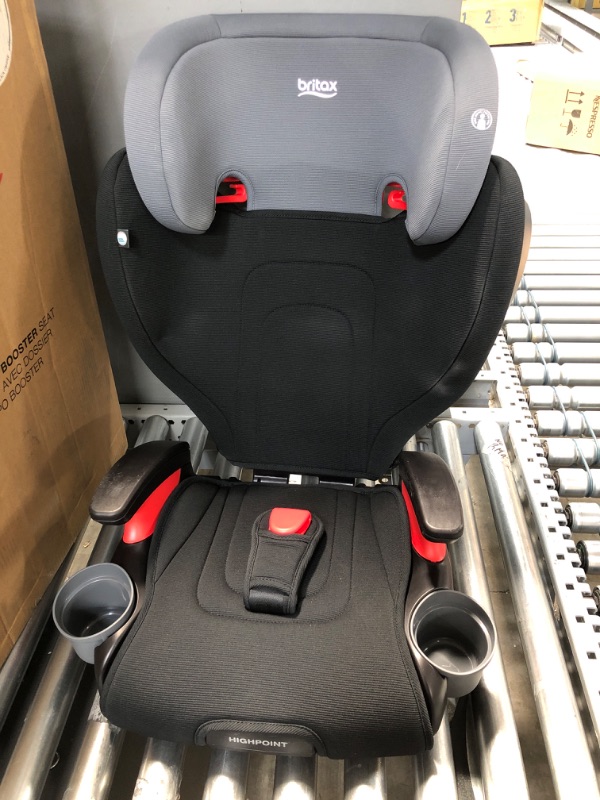 Photo 2 of Britax Highpoint Backless Belt-Positioning Booster Seat, SafeWash Black Ombre652182742140
