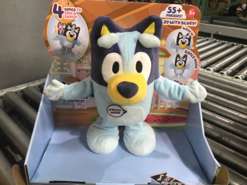 Photo 2 of Bluey Dance and Play 14" Animated Plush | Over 55 Phrases and Songs, Multicolor