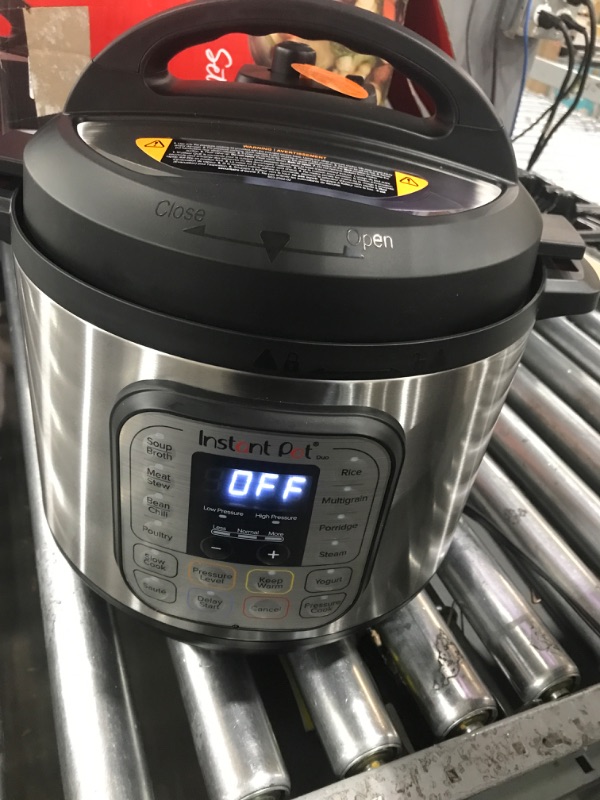 Photo 2 of Instant Pot Duo 7-in-1 Electric Pressure Cooker, Slow Cooker, Rice Cooker, Steamer, Sauté, Yogurt Maker, Warmer & Sterilizer, Includes App With Over 800 Recipes, Stainless Steel, 8 Quart 8QT Duo