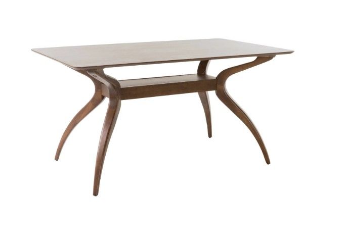 Photo 1 of *** missing top**** Only legs Wooden Dining Table in Natural Walnut Finish