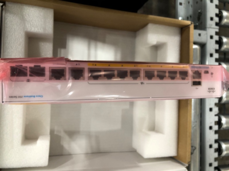 Photo 2 of Cisco Business CBS250-8P-E-2G Smart Switch | 8 Port GE | PoE | Ext PS | 2x1G Combo | Limited Lifetime Protection (CBS250-8P-E-2G-NA) 8-port GE / PoE + / 67W / 2xGE uplinks / External Power Supplier Switch