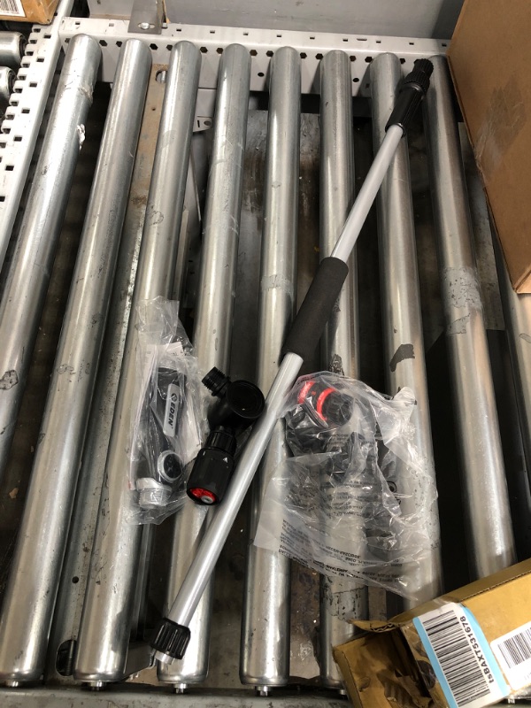 Photo 2 of Eden 94625 PRO Metal 4-Pattern Thumb-Control Turbo Extension Watering Wand W/Quick Connect Starter Kit, Extends up to 66” for Hard-to-Reach Areas Pro Metal 40" to 66"