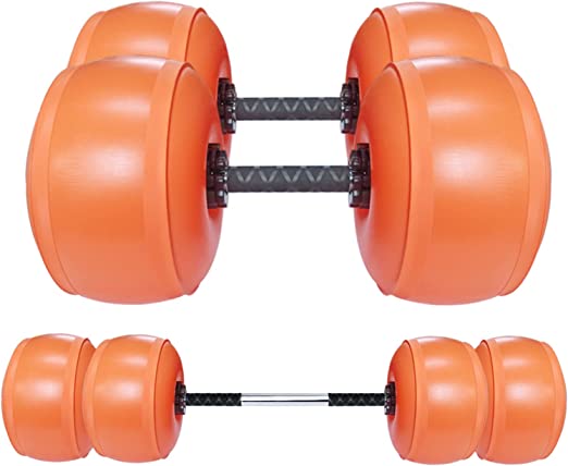 Photo 1 of  Water Filled Dumbbell Set: Weights Adjustable Barbell Pair, Home Weights Dumbbell Barbell 2-in-1 set, Portable Travel Dumbbells Outdoor Gym All-purpose, Exercise Fitness Men 66 132 Lbs
