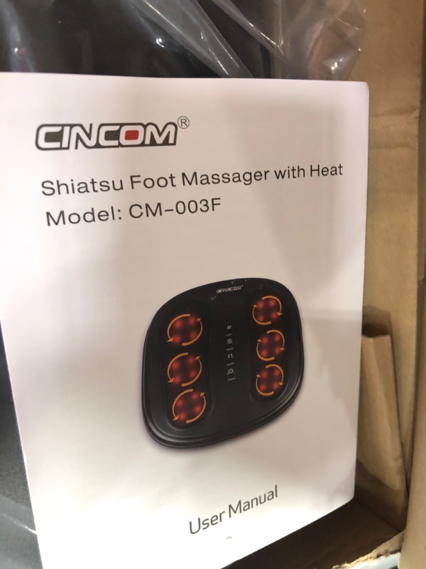 Photo 2 of CINCOM Shiatsu Foot Massager with Heat, Heated Electric Kneading Foot Massager Machine, Foot Warmer for Plantar Fasciitis Relief and Back Pain Relief 2 Modes & 2 Speeds