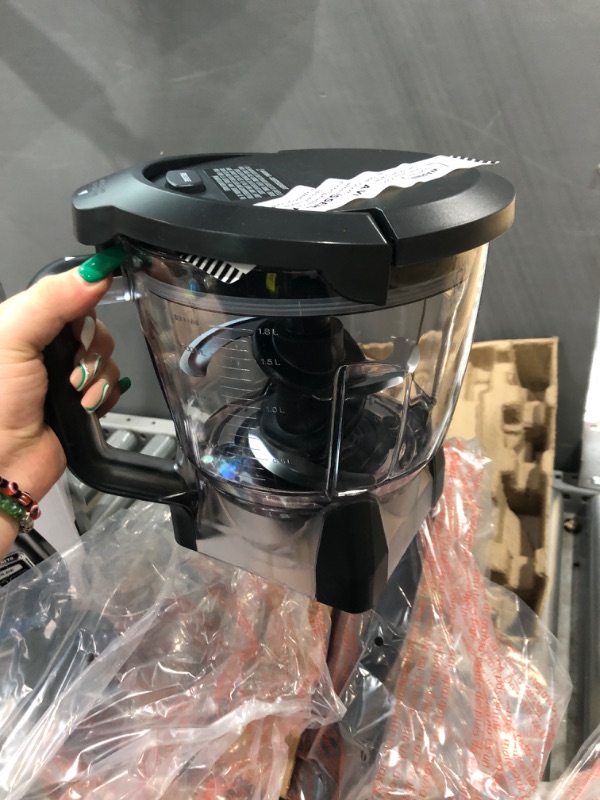 Photo 4 of ***PARTS ONLY*** Ninja BL770 Mega Kitchen System, 1500W, 4 Functions for Smoothies, Processing, Dough, Drinks & More, with 72-oz.* Blender Pitcher, 64-oz. Processor Bowl, (2) 16-oz. To-Go Cups & (2) Lids, Black BL770 Black