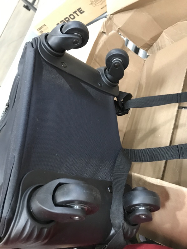 Photo 3 of **DAMAGED**   360 °rotating Water Resistant Rolling Backpack with 4 Wheels,Travel Business College School?With Usb Charging Port (18-lnch)