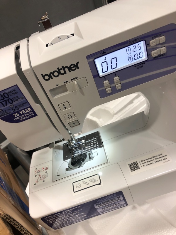 Photo 6 of *SEE NOTES* Brother HC1850 Sewing and Quilting Machine, 185 Built-in Stitches, LCD Display, 8 Included Feet HC1850 Machine