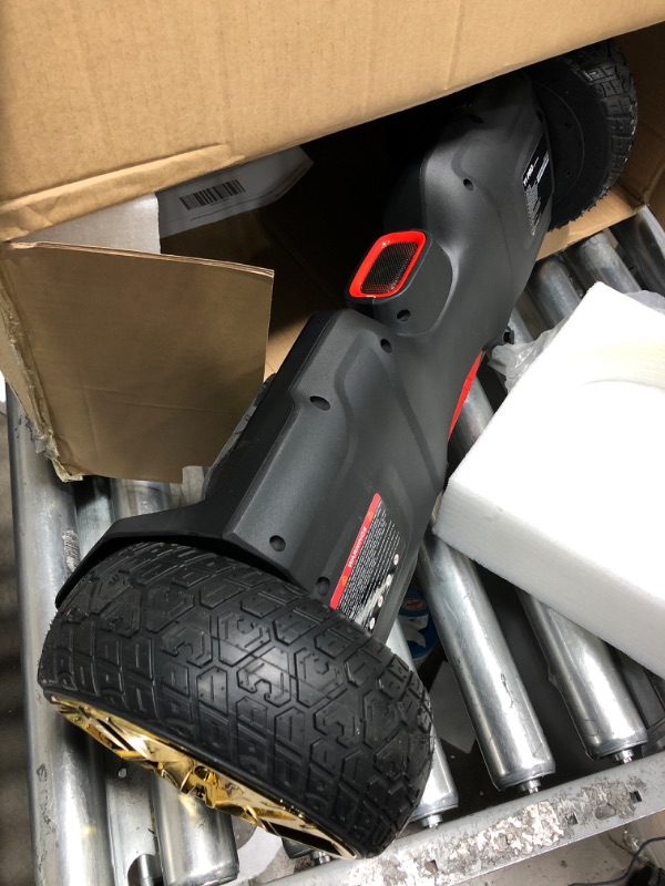 Photo 7 of +FOR PARTS DOES TURN ON BUT RIGHT BALANCE WHEEL IS NOT STABLE OR WORK+ Gyroor All Terrain Hoverboard, 8.5" 6.5" Off Road Hoverboards with 700w Motor, Adult Hoverboard with Metal Aluminum Shell, Bluetooth Speaker & Led Lights, Self Balancing Hoverboard for