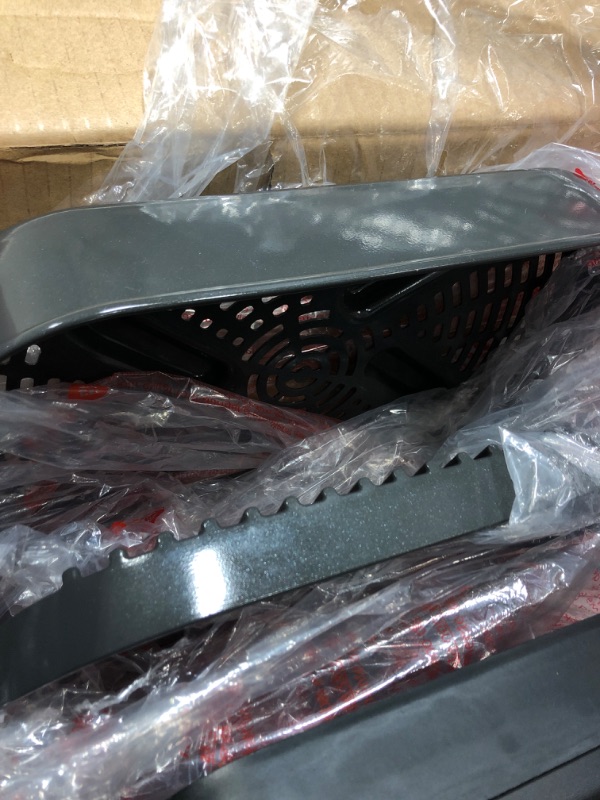 Photo 1 of Ninja IG601 Foodi XL 7-in-1 Indoor Grill Combo, use Opened or Closed, Air Fry, Dehydrate & More, Pro Power Grate, Flat Top Griddle, Crisper, Black, 4 Quarts