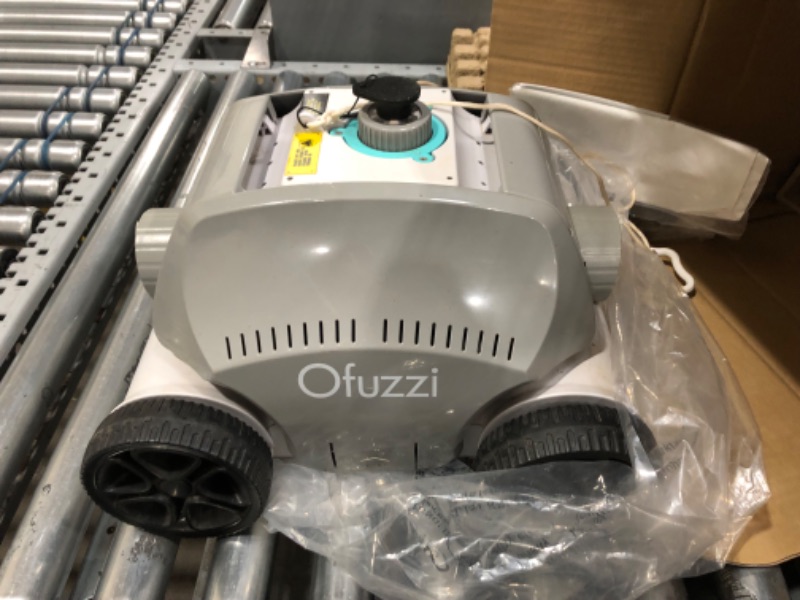 Photo 2 of (2023 New) Ofuzzi Cyber Cordless Robotic Pool Cleaner, Max.120 Mins Runtime, Self-Parking, Automatic Pool Vacuum for All Above/Half Above Ground Pools Up to 1076ft² of Flat Bottom (Grey)