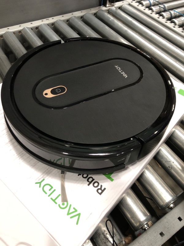 Photo 3 of Vactidy Nimble Robot Vacuum Cleaner, 2000Pa Strong Suction Robotic Vacuums, Super Slim, Quiet, Schedule Setting, Self-Charging, App/WiFi/Alexa Control, Ideal for Hard Floor, Carpet, Pet Hair, T6 Black