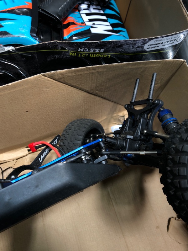 Photo 6 of ""FOR PARTS"" LAEGENDARY RC Cars - 4x4 Nitro Offroad Short Course RC Truck for Adults and Kids - Fast Speed, Waterproof, Electric, Hobby Grade Car - 1:8 Scale, Brushless, Blue Blue Grey Up to 60 KM/H  NO BATTERY