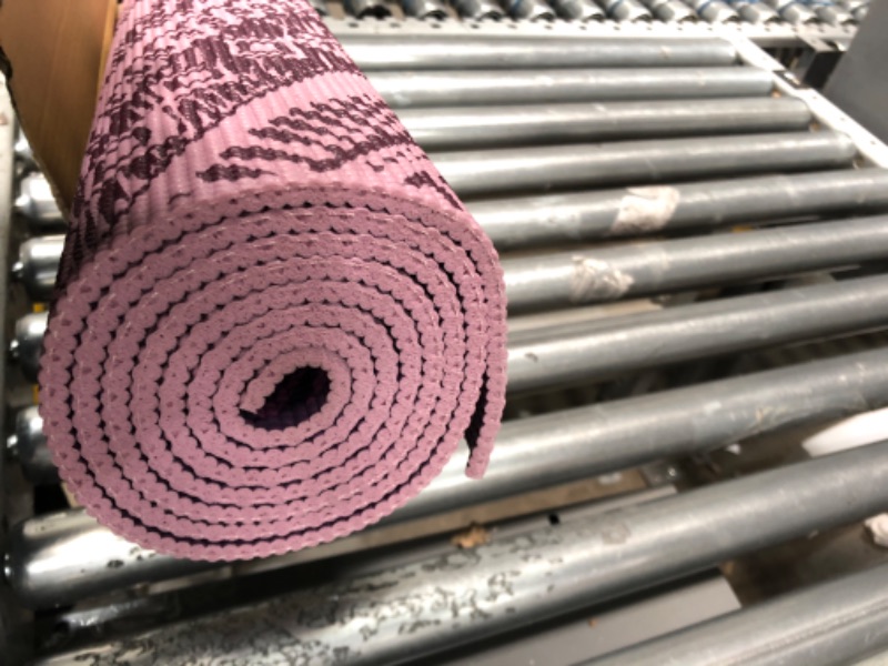 Photo 4 of Gaiam Yoga Mat - Premium 6mm Print Reversible Extra Thick Non Slip Exercise & Fitness Mat for All Types of Yoga, Pilates & Floor Workouts (68" x 24" x 6mm Thick) Inner Peace Lotus