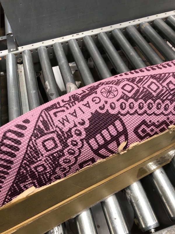 Photo 3 of Gaiam Yoga Mat - Premium 6mm Print Reversible Extra Thick Non Slip Exercise & Fitness Mat for All Types of Yoga, Pilates & Floor Workouts (68" x 24" x 6mm Thick) Inner Peace Lotus