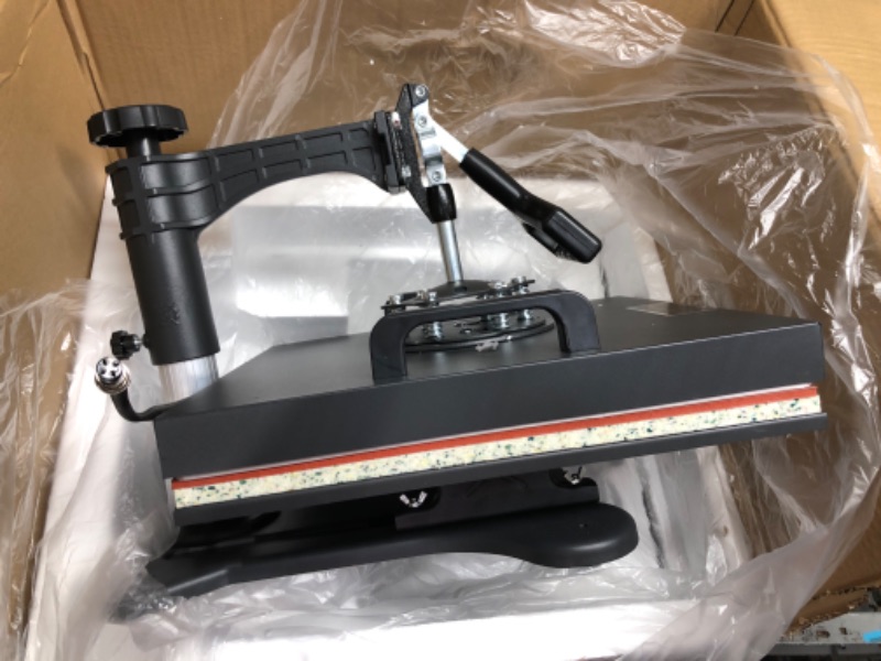 Photo 2 of *MISSING PARTS** VEVOR Heat Press Machine 12X15 Inch 5 in 1 Combo Heat Press Machine with 360 Degree Rotation Combo Sublimation Heat Press Machine for Cap Mug Plate T-Shirts and Shoes
