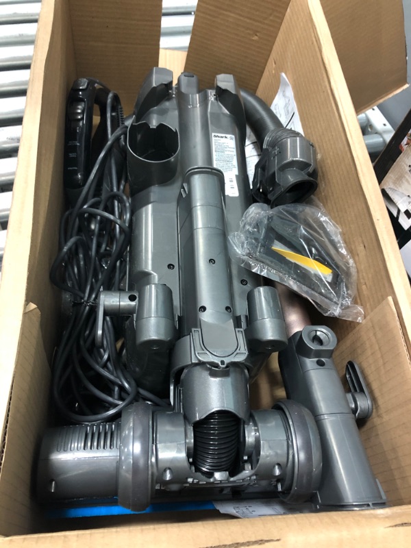 Photo 1 of *NONFUNCTIONAL*- Shark AZ2002 Vertex Powered Lift-Away Upright Vacuum with DuoClean PowerFins, Self-Cleaning Brushroll, Large Dust Cup, Pet Crevice Tool, Dusting Brush & Self-Cleaning Pet Power Brush, Silver/Rose Gold
