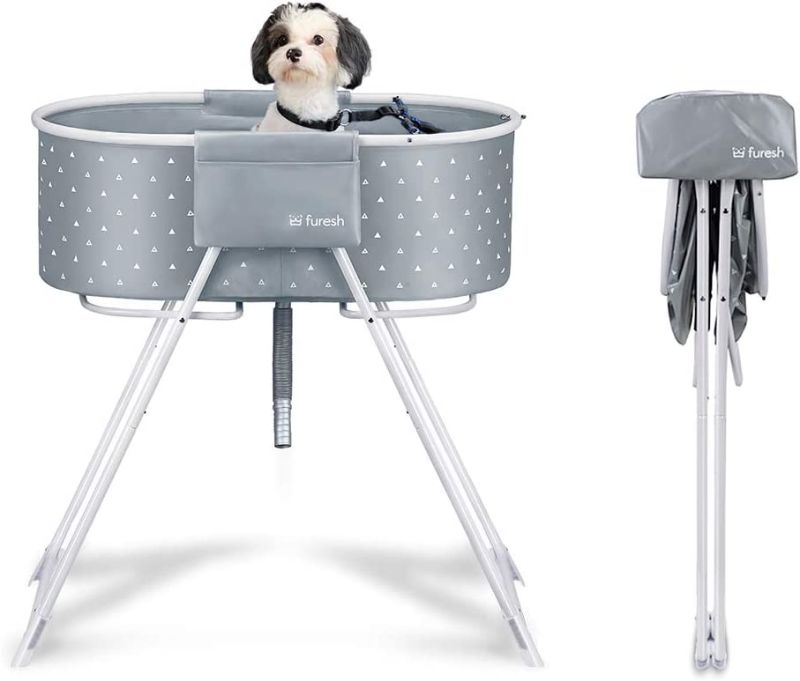 Photo 1 of  Insider Dog Bath Tub and Wash Station for Bathing Shower and Grooming, Elevated Foldable and Portable, Indoor and Outdoor, for Small and Medium Size Dogs, Cats and Other Pet (COVER DOES NOT MATCH ITEM) 