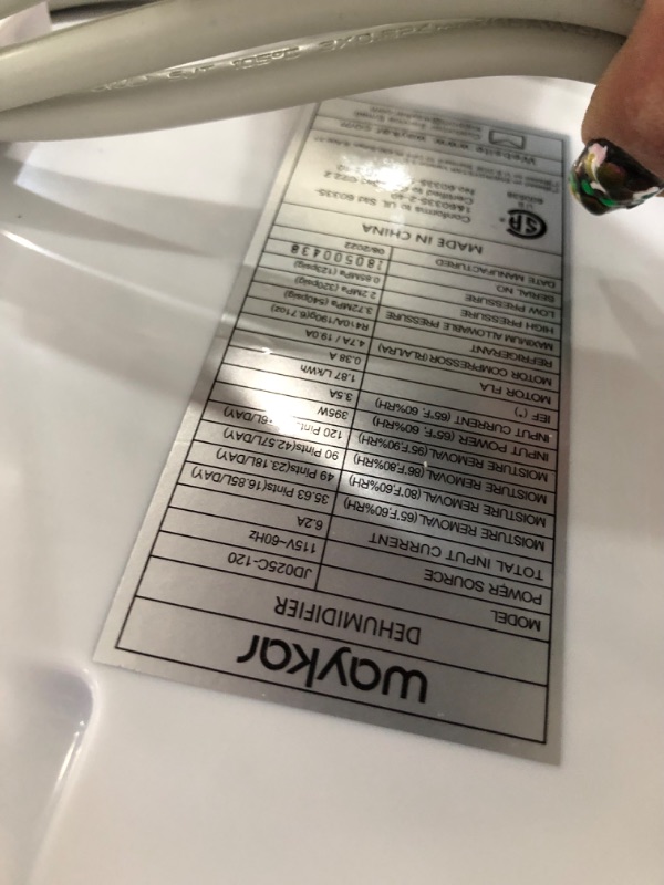 Photo 3 of Waykar 120 Pints Energy Star Dehumidifier for Spaces up to 6,000 Sq. Ft at Home, in Basements and Large Rooms with Drain Hose and 1.14 Gallons Water Tank
