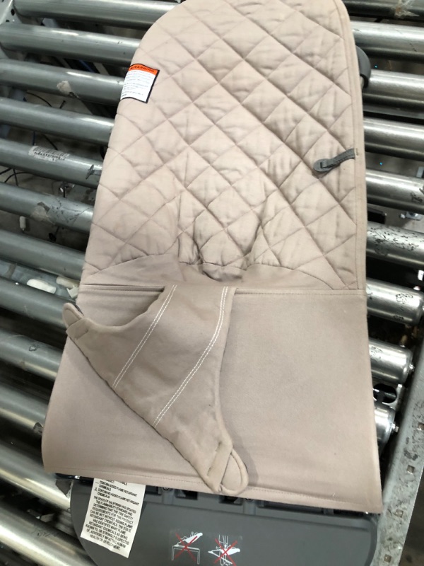 Photo 1 of BabyBjörn Bouncer Bliss, Sand Gray, Cotton (006017US) Cotton Sand Gray