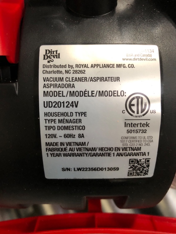 Photo 1 of Dirt Devil Endura Express Bagless Compact Upright Vacuum Cleaner - UD701711019016447
