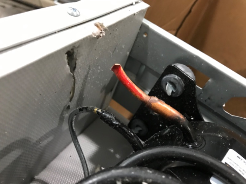 Photo 1 of *SEVERLY DAMAGED**- Frigidaire EFR176-MOONBM 1.6 cu ft Moonbeam Retro Fridge with Side Bottle Opener. for The Office, Dorm Room or Cabin
