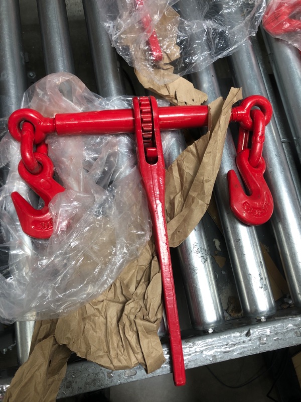 Photo 2 of  Chain Binder 3/8"-1/2",Working Load Limit with 9200LBS,for Securing Loads in Chain Binding Applications on Flatbed-4Pack