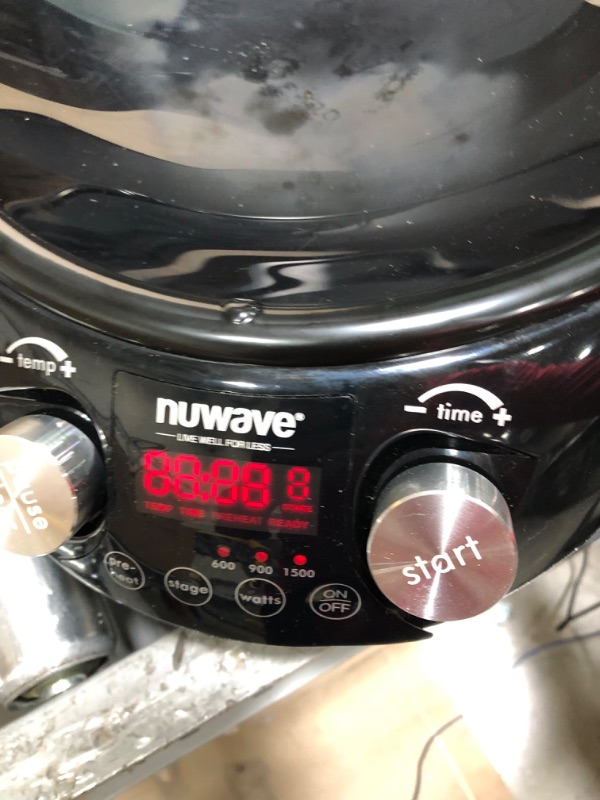 Photo 9 of **** LIGHTLY USED **** Nuwave Mosaic Induction Wok, Precise Temp Controls from 100°F to 575°F in 5°F, Wok Hei, Infuse Complex Charred Aroma & Flavor, 3 Wattages 600, 900 & 1500, Authentic 14-inch Carbon Steel Wok Included
