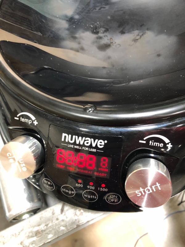 Photo 4 of **** LIGHTLY USED **** Nuwave Mosaic Induction Wok, Precise Temp Controls from 100°F to 575°F in 5°F, Wok Hei, Infuse Complex Charred Aroma & Flavor, 3 Wattages 600, 900 & 1500, Authentic 14-inch Carbon Steel Wok Included
