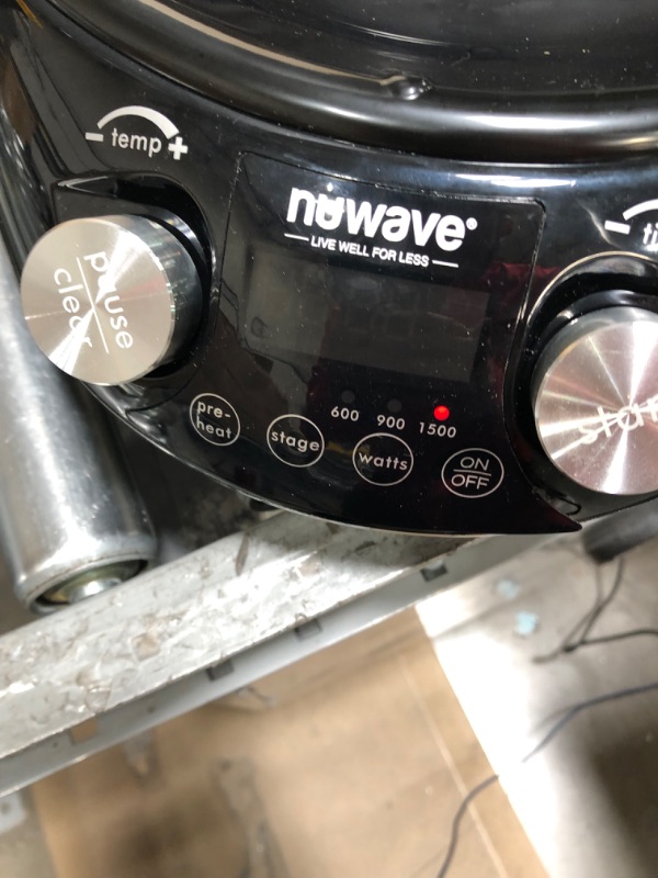 Photo 7 of **** LIGHTLY USED **** Nuwave Mosaic Induction Wok, Precise Temp Controls from 100°F to 575°F in 5°F, Wok Hei, Infuse Complex Charred Aroma & Flavor, 3 Wattages 600, 900 & 1500, Authentic 14-inch Carbon Steel Wok Included
