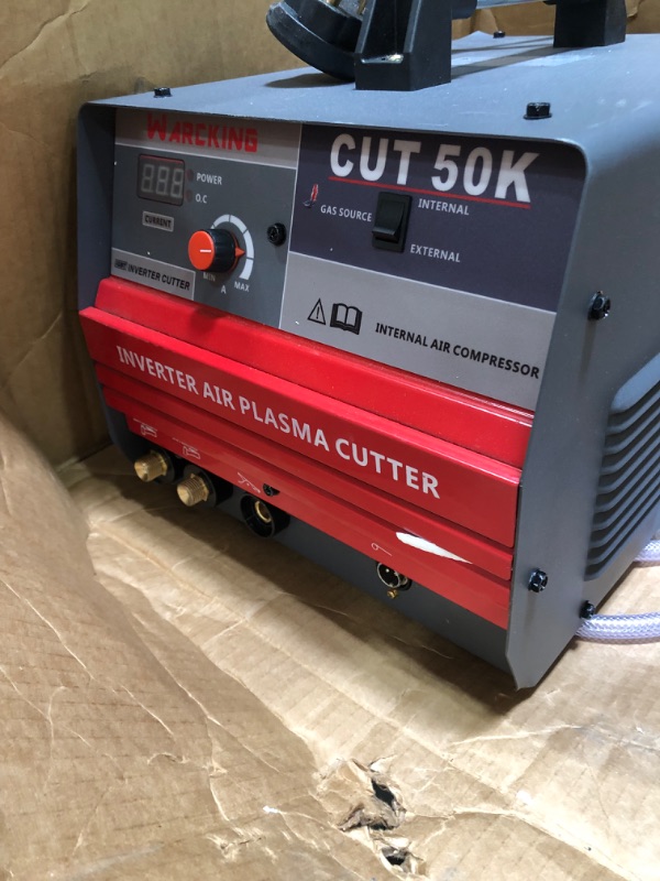 Photo 2 of *** unable to test  *** WARCKING 45A Plasma Cutter,With Built-in Air Compressor Touch Pilot Arc Plasma Cutter Machine, 0.3" Clean Cut, 220V Digital Display IGBT DC Inverter Plasma Cutting Equipment
