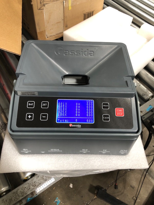 Photo 2 of Cassida C300 Professional USD Coin Counter, Sorter and Wrapper/Roller | 35% Faster Wrapping Coins with Quickload Technology | 300 Coins/Minute | Printing-Compatible | Includes 5 Wrapper Sets