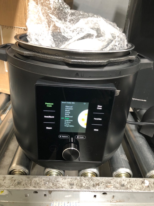 Photo 2 of DENT ON SIDE CHEF iQ Smart Pressure Cooker 10 Cooking Functions & 18 Features, Built-in Scale, 1000+ Presets & Times & Temps w/App for 600+ Foolproof Guided Recipes, Rice & Slow Electric MultiCooker, 6 Qt