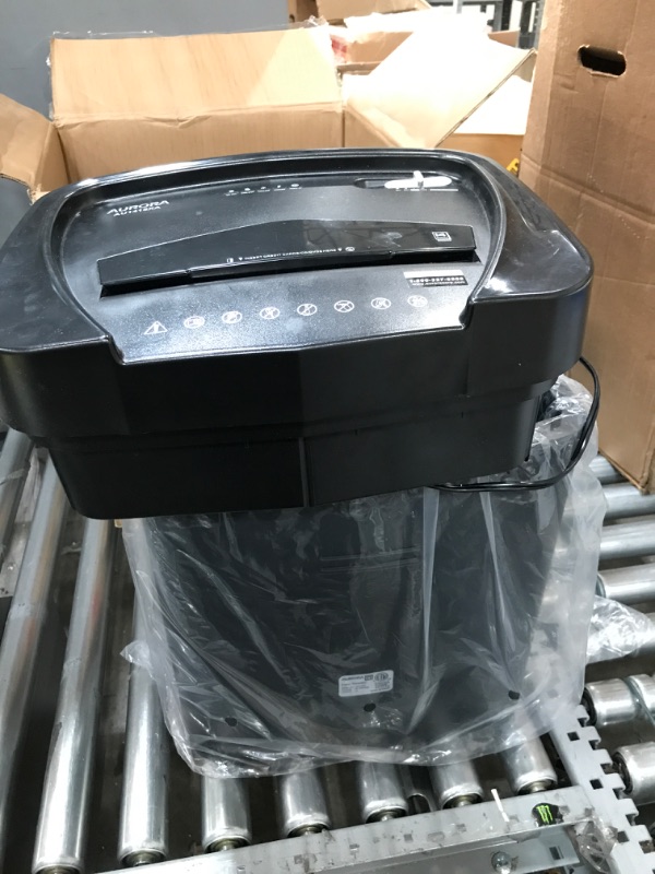 Photo 4 of Aurora AU1415XA 14-Sheet Crosscut Paper/CD and Credit Card Shredder/ 5-Gallon pullout Basket/ 10 Minutes Continuous Run Time 14-Sheet CrossCut Shredder