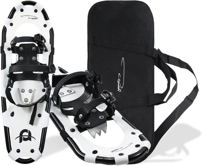 Photo 1 of Goutone 22/25/30 Inches Light Weight Snowshoes for Women Men Youth Kids, Lightweight Aluminum Alloy Terrain Snow Shoes with Carrying Tote Bag
