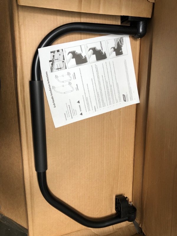 Photo 1 of Camco 42175 Black Fold-Away Grab Handle