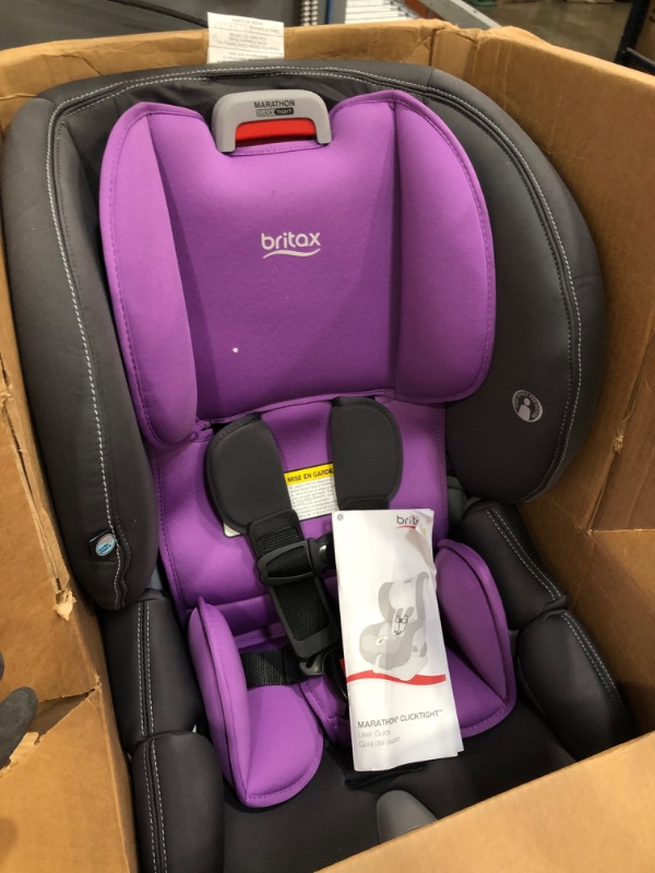 Photo 2 of Britax Marathon Clicktight Convertible Car Seat, Mod Purple SafeWash