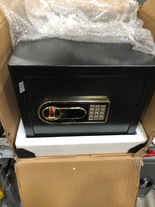 Photo 2 of 1.2Cub Fireproof Safe with Waterproof Fireproof Money Bag, Safe Box with Digital Keypad Key and Emergency Battery Box, Home Safe for Cash, Jewellery, Important Documents, Guns or Medicines
