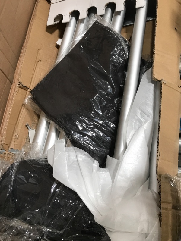 Photo 1 of OnlineEEI Premier Portable Pipe and Drape Backdrop Kit 8ft x 10ft (Black)