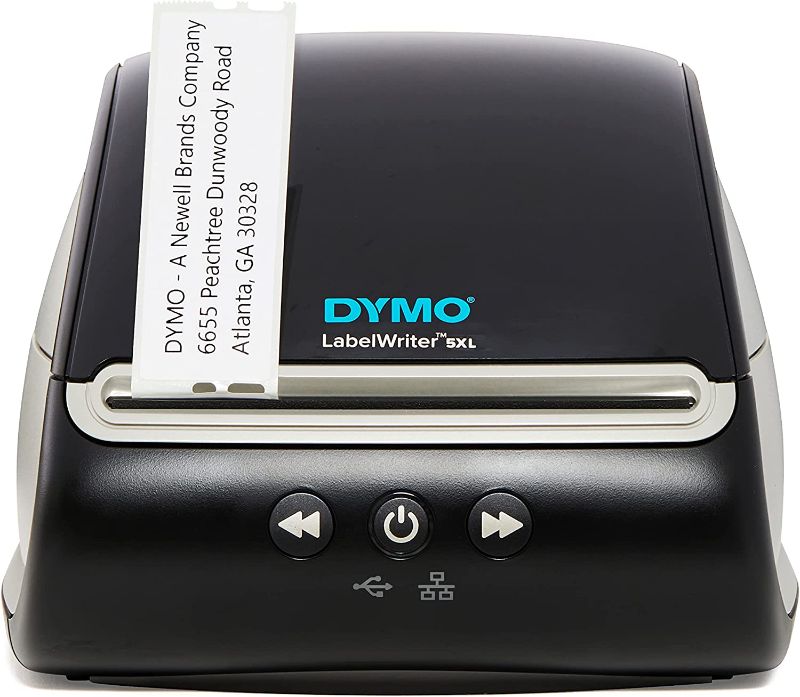 Photo 1 of DYMO LabelWriter 5XL Label Printer, Automatic Label Recognition, Prints Extra-Wide Shipping Labels (UPS, FedEx, USPS) from Amazon, eBay, Etsy, Poshmark, and More, Perfect for eCommerce Sellers
