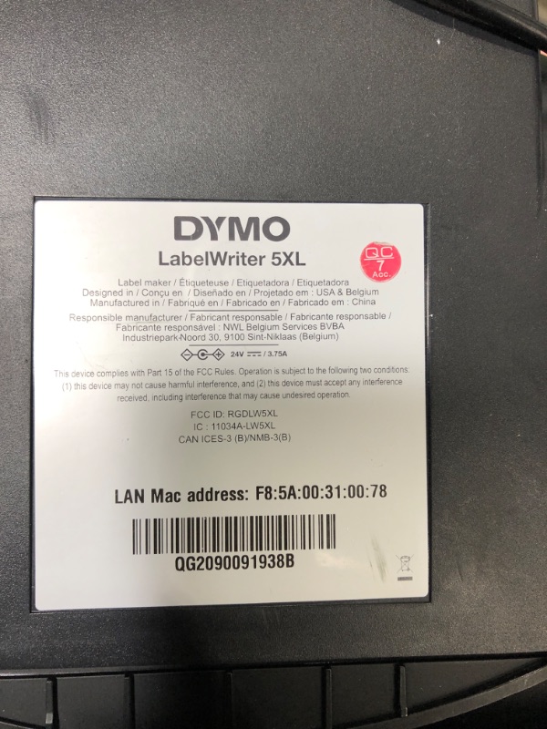 Photo 5 of DYMO LabelWriter 5XL Label Printer, Automatic Label Recognition, Prints Extra-Wide Shipping Labels (UPS, FedEx, USPS) from Amazon, eBay, Etsy, Poshmark, and More, Perfect for eCommerce Sellers
