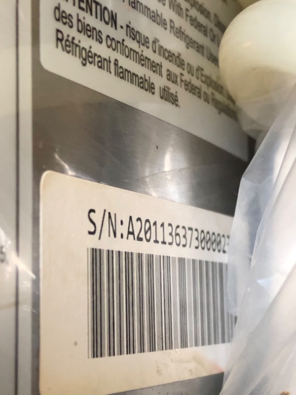 Photo 4 of (PARTS ONLY)Frigidaire EFIC235-AMZ Countertop Crunchy Chewable Nugget Ice Maker, 44lbs per day, Self Cleaning Function