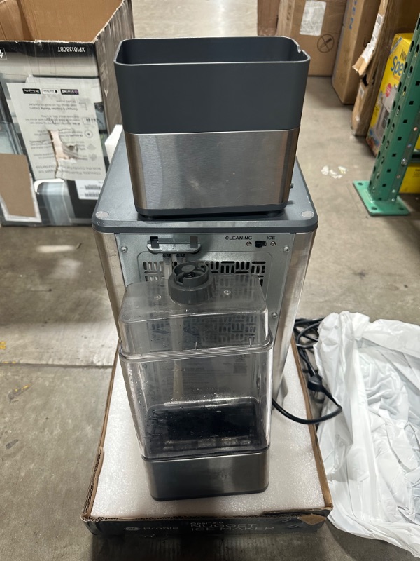 Photo 4 of ***PARTS ONLY NOT FUNCTIONAL***GE Profile™ Opal™ Nugget Ice Maker + Side Tank, Makes up to 24lbs per day, Countertop Icemaker, Stainless Steel
