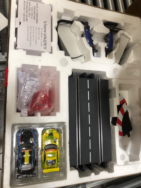 Photo 2 of Like New***Carrera Digital 132 20030011 GT Race Battle Digital Electric 1: 32 Scale Slot Car Racing Track Set for Racingup to 6 Cars at Once - Includes Two 1: 32 Scale Cars & Two Dual-Speed Controllers Ages 8+