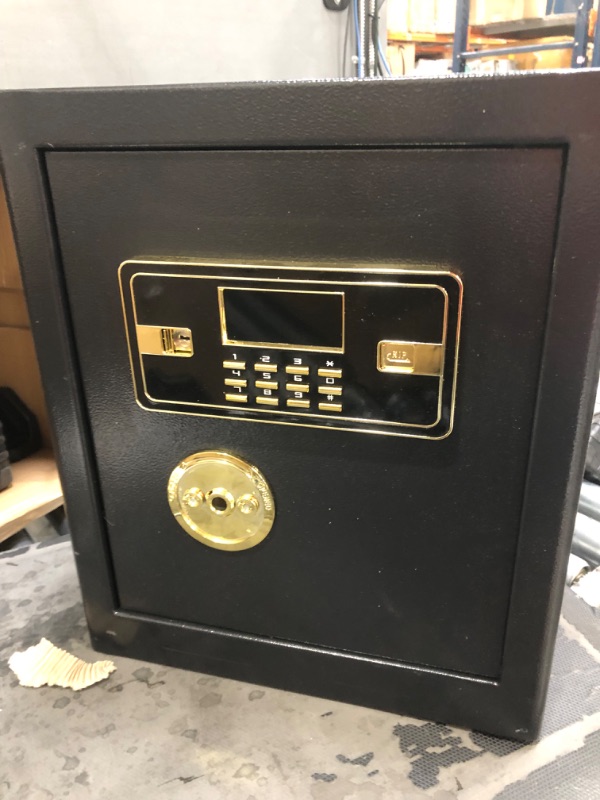 Photo 2 of 2.2 Cub Safe Box Fireproof Waterproof, Security Home Safe with Fireproof Document Bag, Digital Keypad LCD Display Inner Cabinet Box, Large Fireproof Safe for Money Jewelry Document Valuables Gold