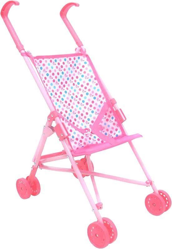 Photo 1 of Baby Doll Stroller – Umbrella Stroller for Dolls - Foldable & Lightweight Baby Stroller for Dolls - Play Stroller w/ Sturdy Steel Frame - Ideal for Baby Dolls up to 18" - 